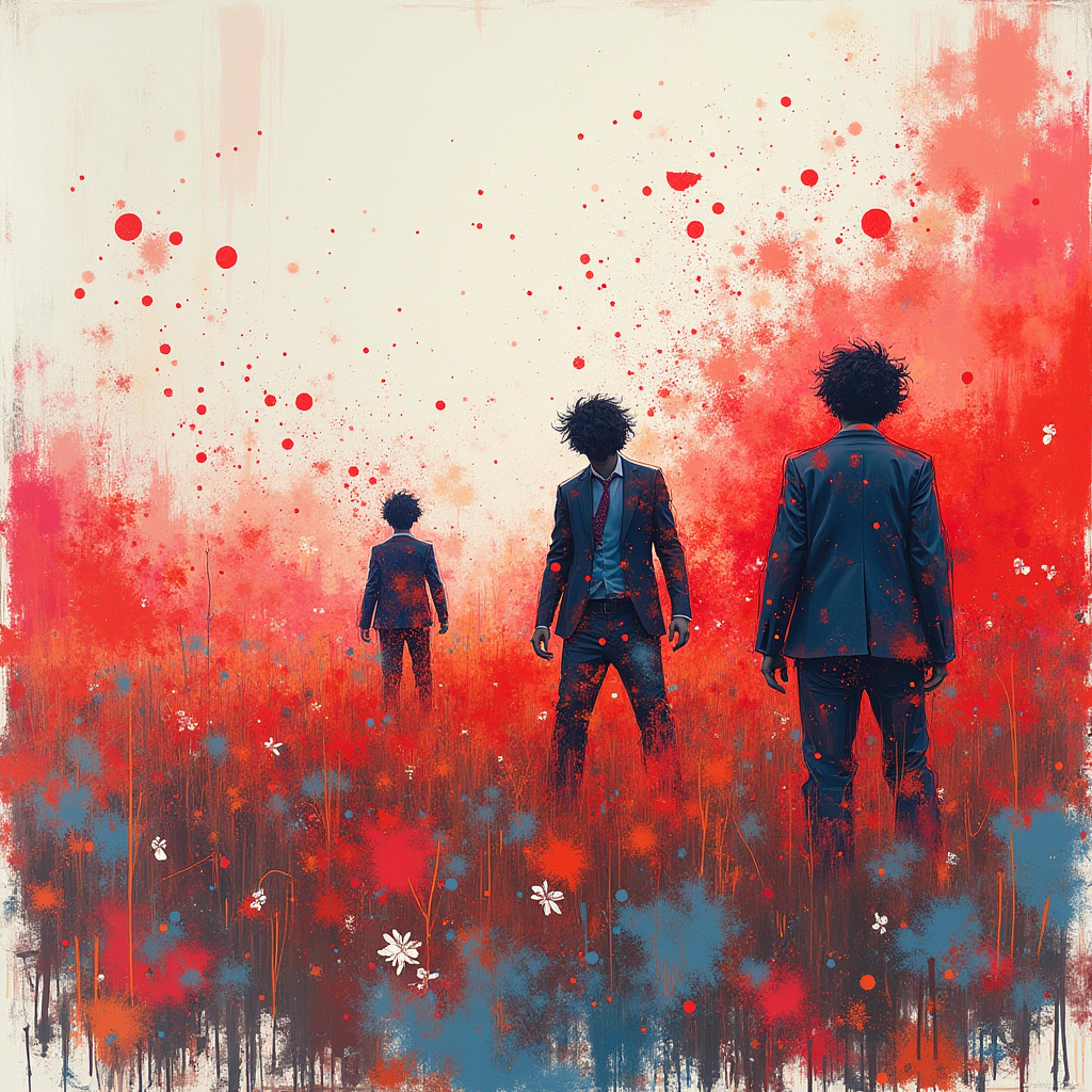 a conceptual illustration about Three Papers. Three Journals