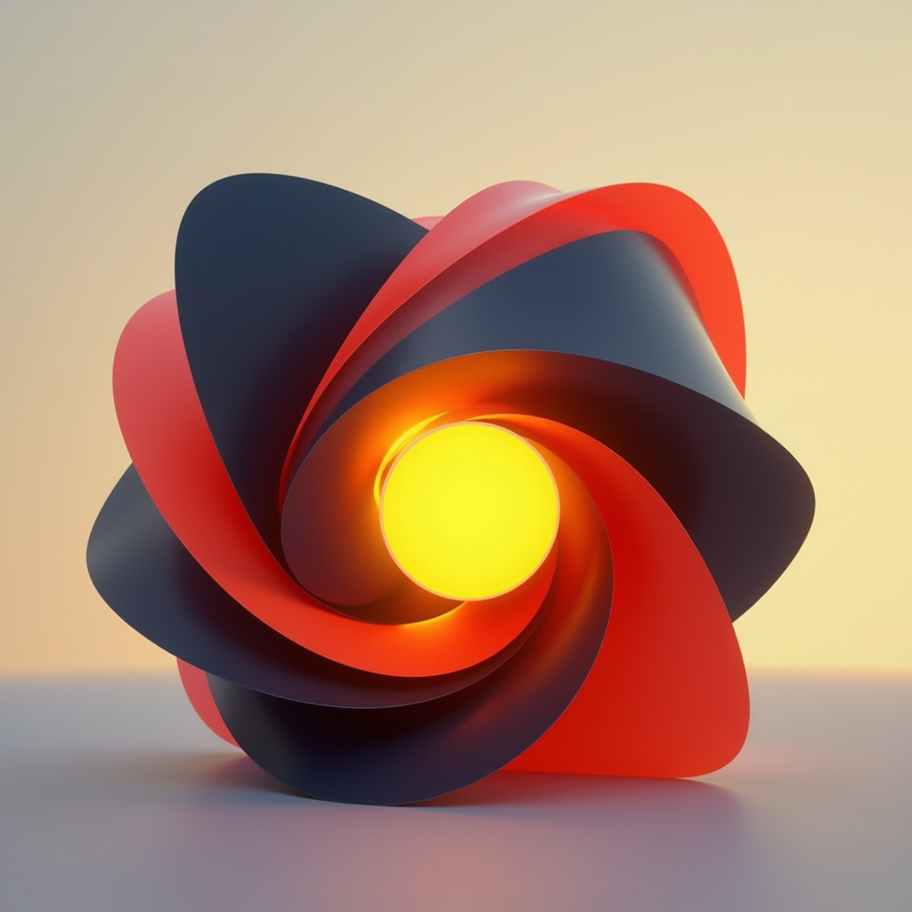 Translucent layer bending with fluid speed, folding around a